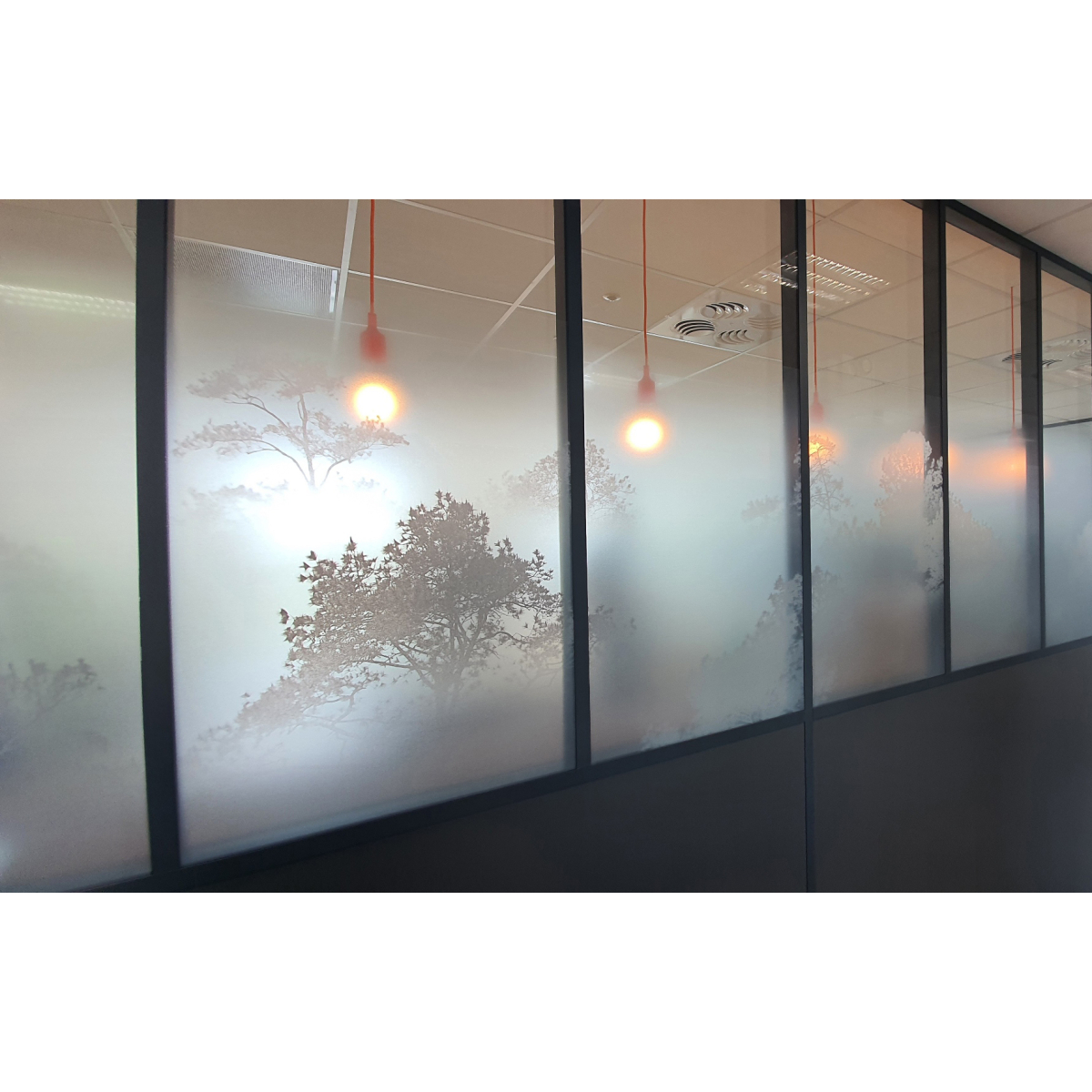 Pellicola decorativa per finestre Morning mist deco depoli | Acte-Deco