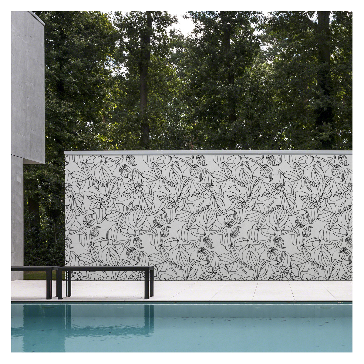 Outdoor wallpapers Foliage - UV resistant