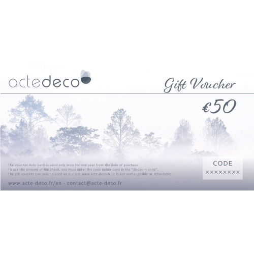 Chèque cadeau de 50 €