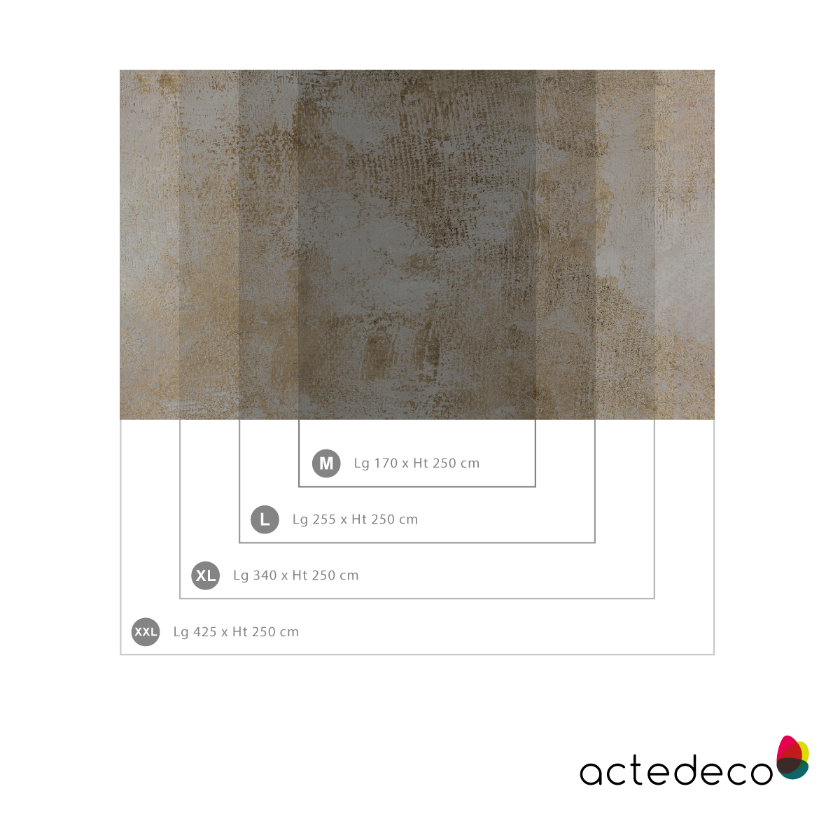 Panorama-Tapete Surface 1661 - Kollektion Acte-Deco
