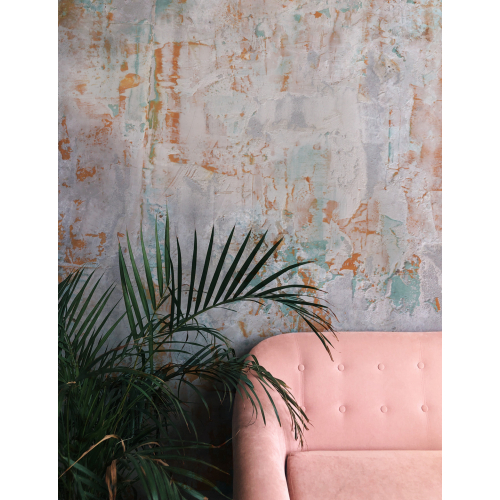 Panoramic orange wallpaper | Mexico Acte-Deco