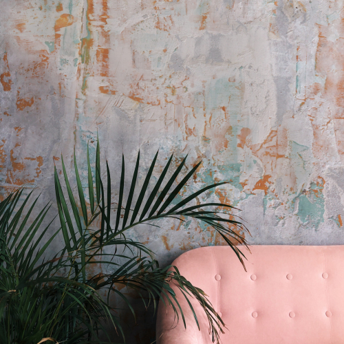 Panoramic orange wallpaper | Mexico Acte-Deco