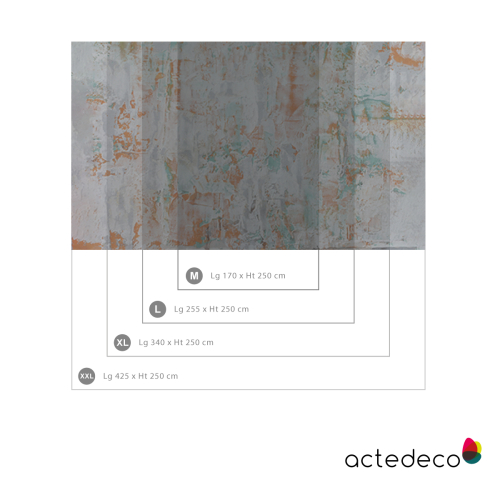 Panoramic orange wallpaper | Mexico Acte-Deco