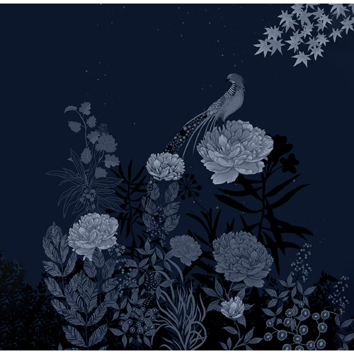 Wallpapers Night Pheasant by Peggy Nille- Collection Acte-Deco
