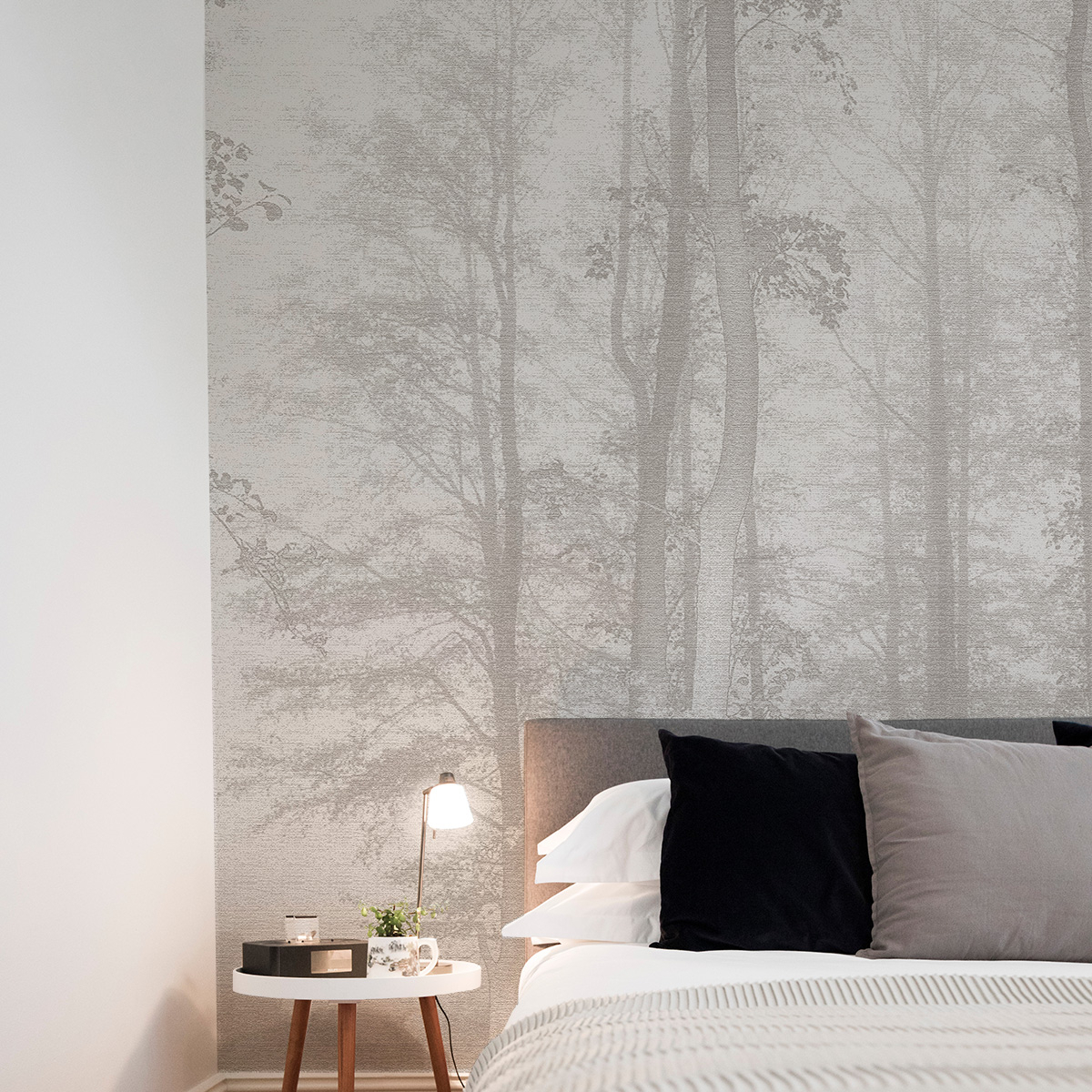 Panoramic enchanted forest wallpaper - Acte-Deco