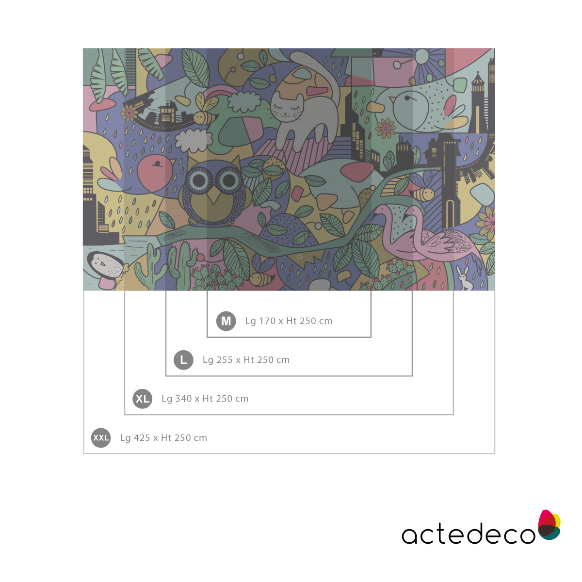 Papier peint panoramique - Friends - Collection Acte-Deco
