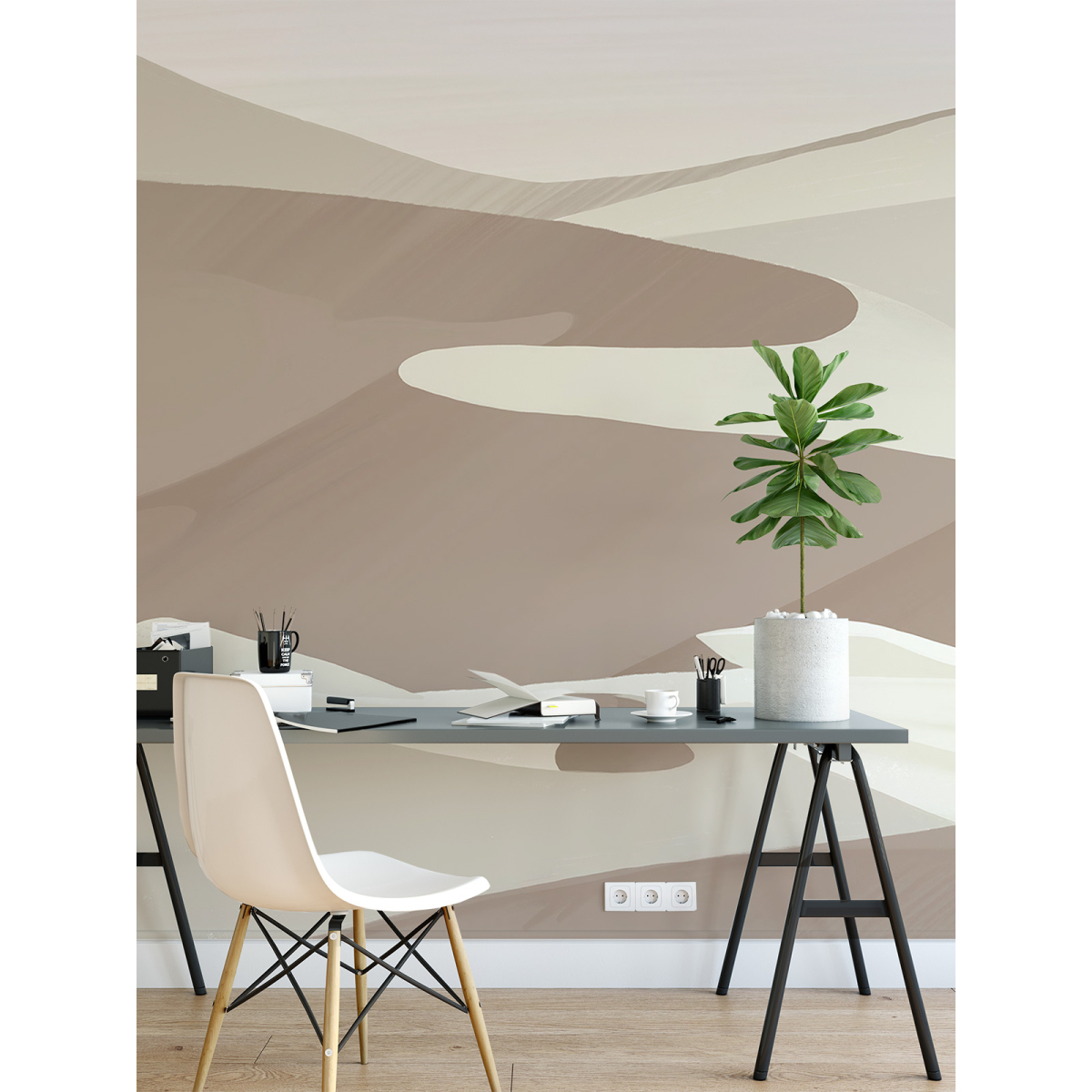 Panoramic wallpaper Dunes of Studio Romiche - Acte-Deco