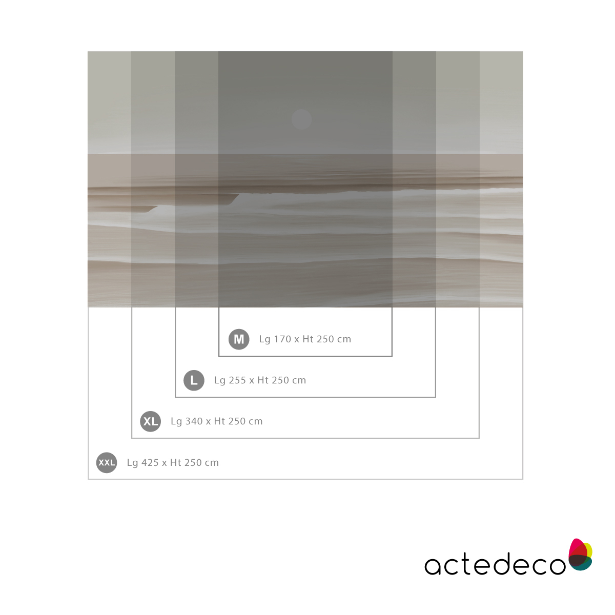 Papier peint panoramique coucher de soleil - Acte-Deco