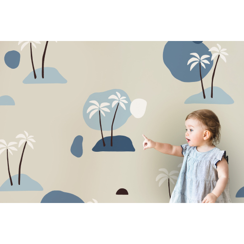 Panoramic wallpaper Palm trees BB