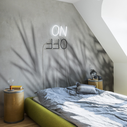 Concrete Bamboo panoramic wallpaper Acte-Deco