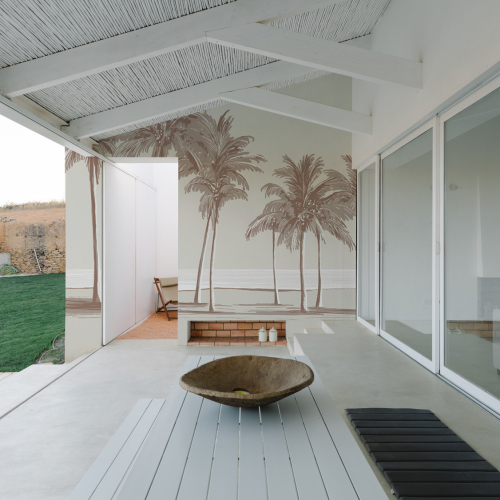 Palm trees exterior decor - UV-resistant