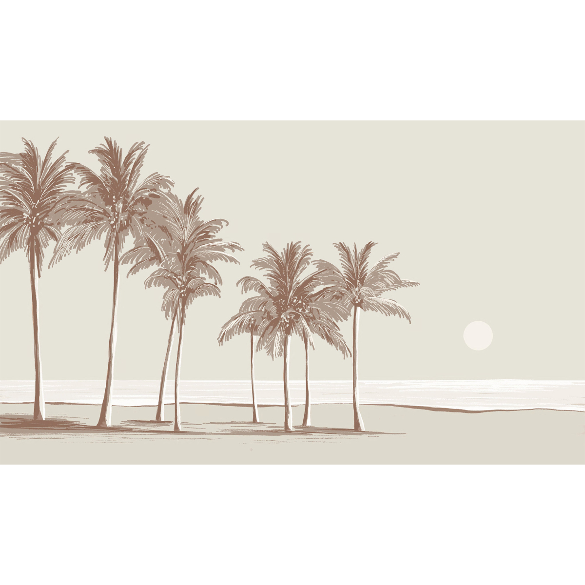 Palm trees exterior decor - UV-resistant