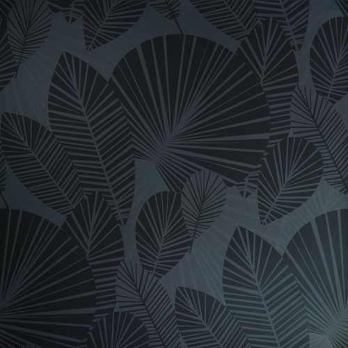 Panoramic wallpaper Tropical leaves