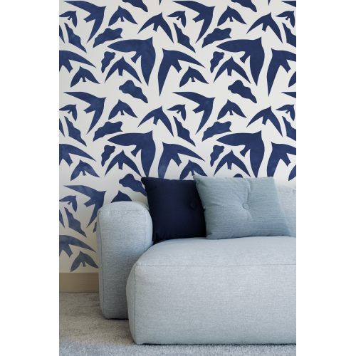 Birds panoramic wallpaper from Studio Romiche - Acte-Deco