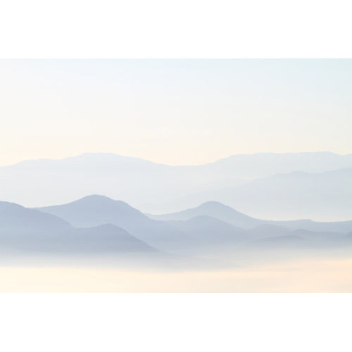 Misty Mountains panoramic wallpaper