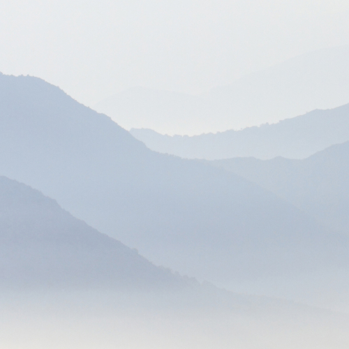Misty Mountains panoramic wallpaper