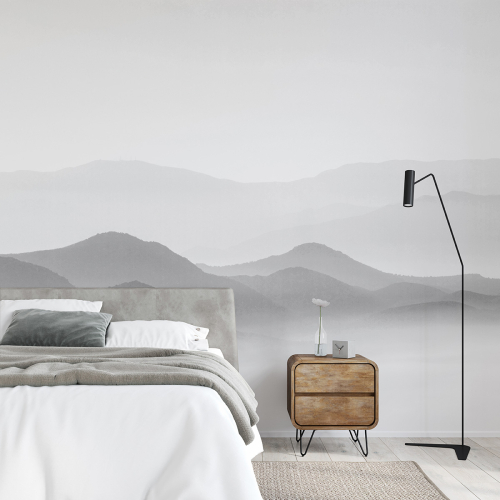 Misty Mountains panoramic wallpaper - Collection Acte-Deco