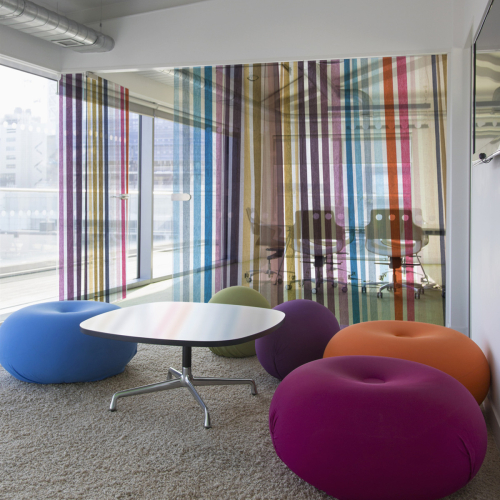 Film pour vitres | Colorful Stripe | Acte-Deco