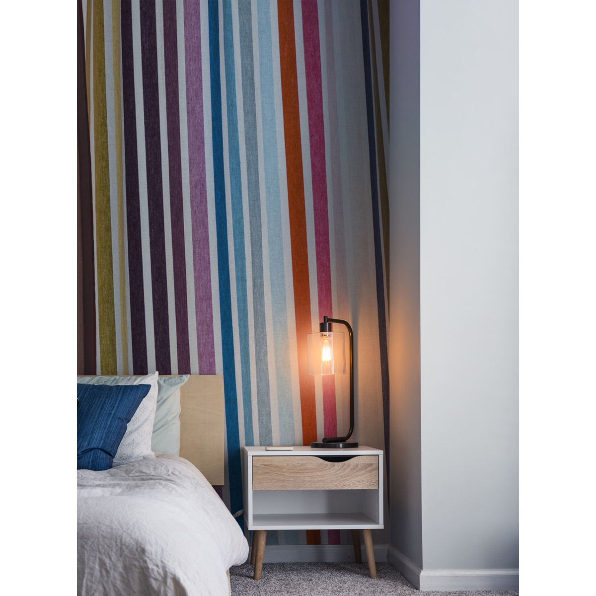 Colorful Striped panoramic wallpaper - Collection Acte-Deco