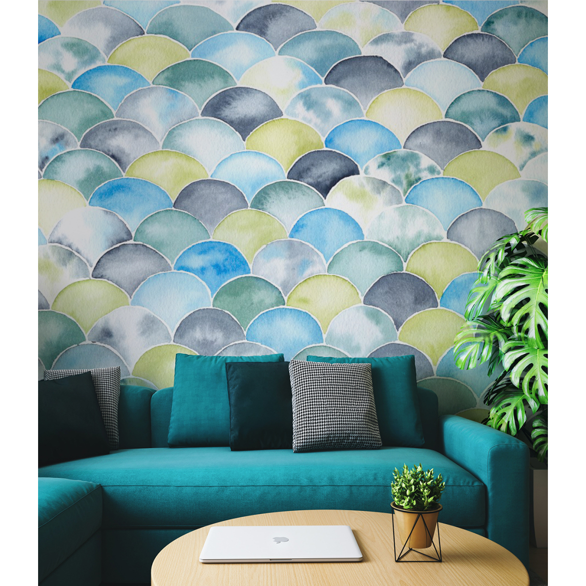Panoramic wallpaper Scales - Collection Noëmie Krey - Acte-Deco