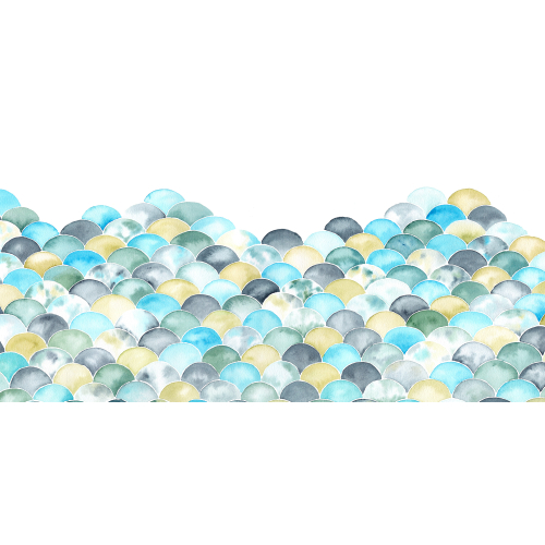 Panoramic wallpaper Light scales - Collection Noëmie Krey - Acte-Deco