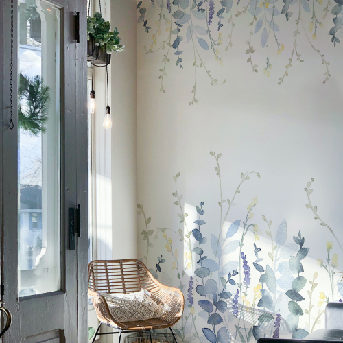 Poaceae panoramic wallpaper - Collection Noëmie Krey - Acte-Deco