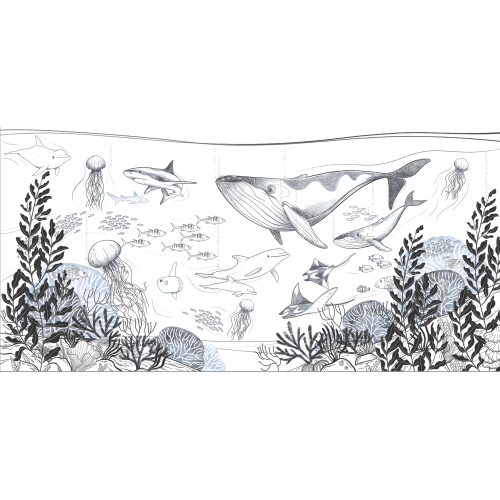 Papier peint panoramique Océan - 170 - Blanc