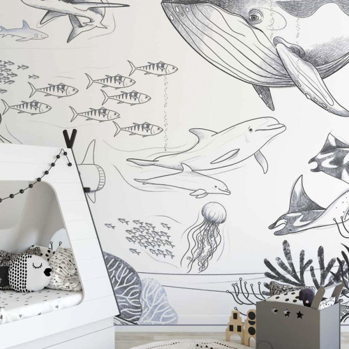 Panoramic Ocean wallpaper - 170 - White