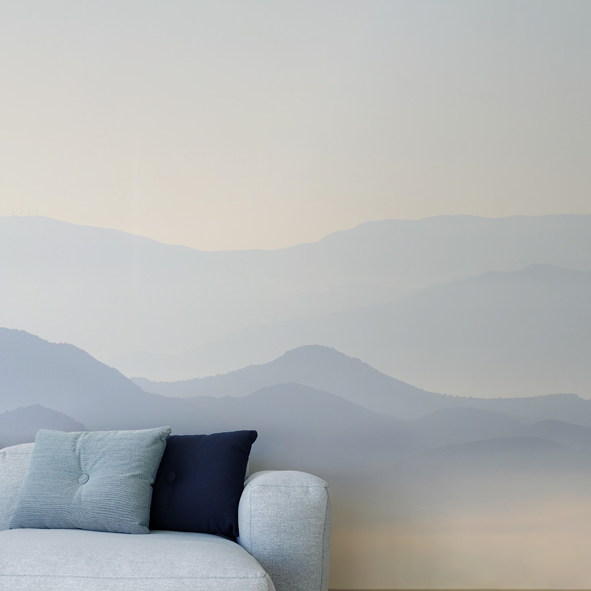 Misty Mountains panoramic wallpaper - Collection Acte-Deco