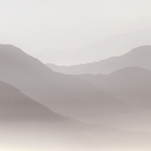 Carta da parati panoramica Misty Mountains - 255 - Beige