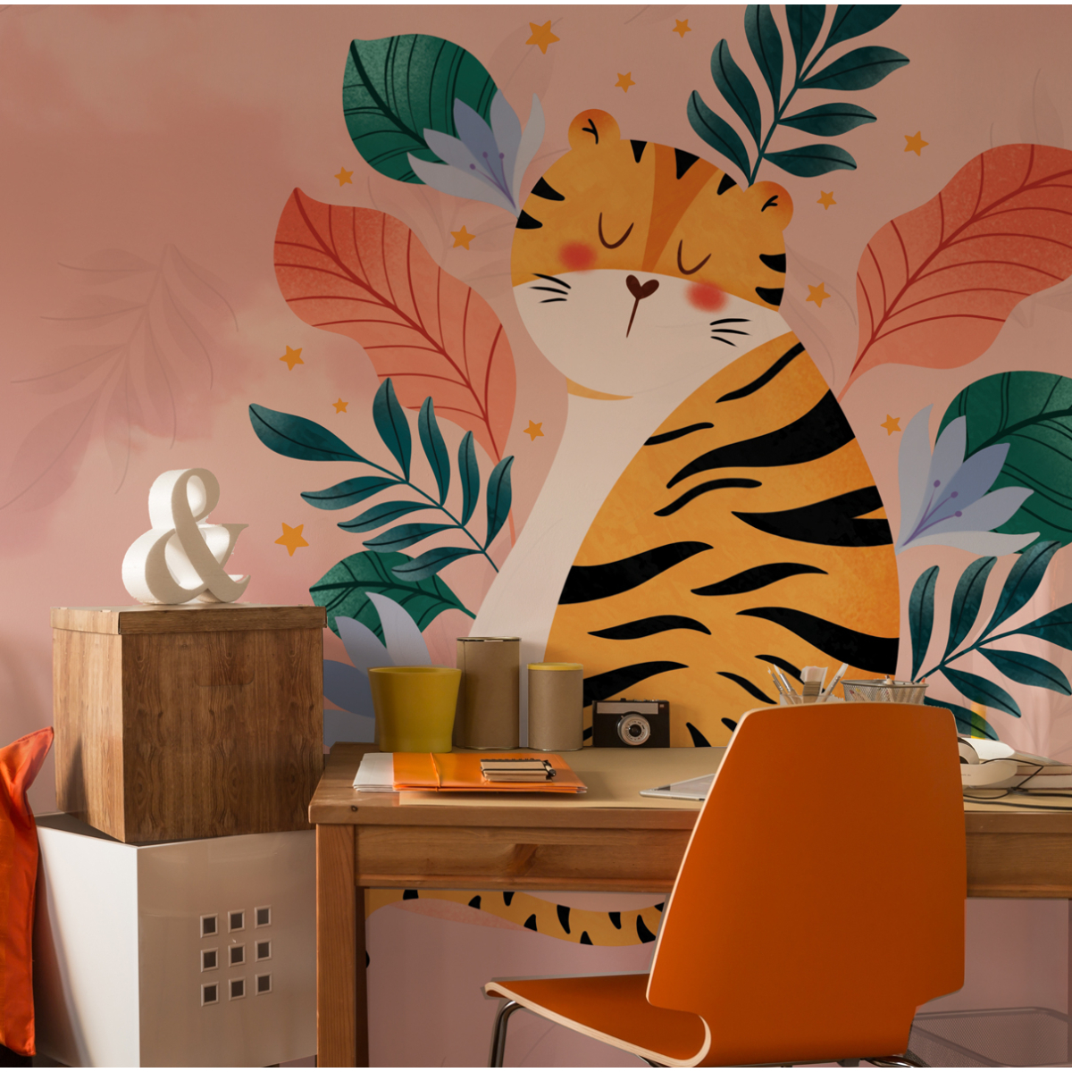 Tiger panoramic wallpaper