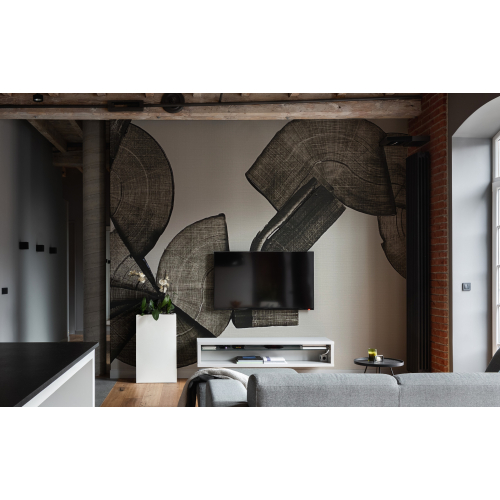 Connexion et tourbillons noir par Nadia Barbotin- Collection Acte-Deco