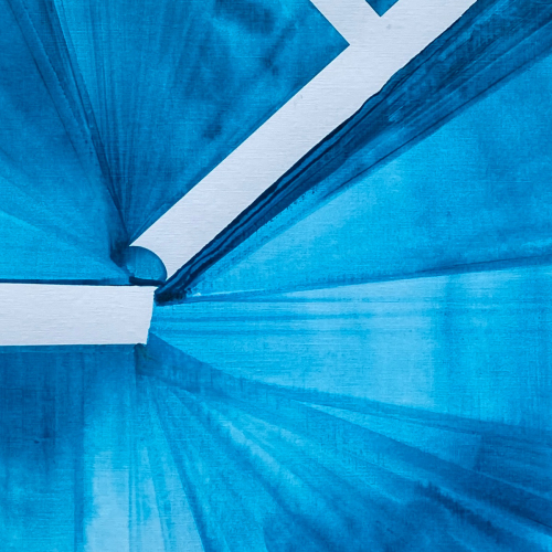 Connexion et tourbillons Turquoise par Nadia Barbotin- Collection Acte-Deco