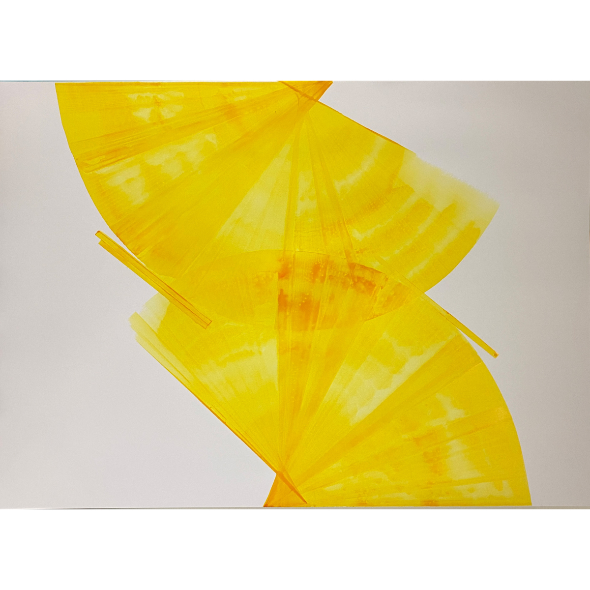 Verbindung und Wirbel Gelb von Nadia Barbotin- Sammlung Acte-Deco