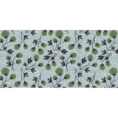 Panoramic wallpaper pompom flowers -Collection Petit Atelier design - Acte-deco