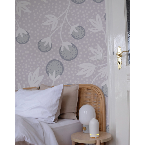 Papier peint panoramique frise fleurs pompons- Collection Petit Atelier design - Acte-Deco