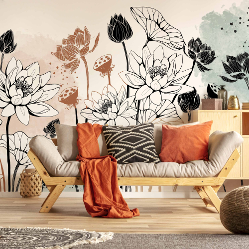 Panoramic wallpaper nymphs | Acte-Deco