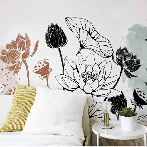 Panoramic wallpaper nymphs | Acte-Deco