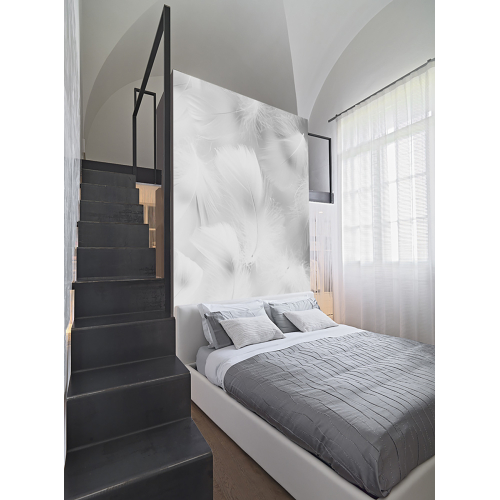 Panoramic feather wallpaper - 1 - Acte-Deco