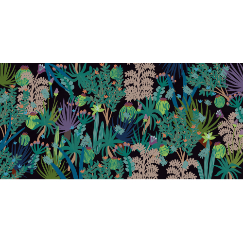 Papier peint panoramique Jungle cactus- Collection Zoé Jiquel- Acte-Deco