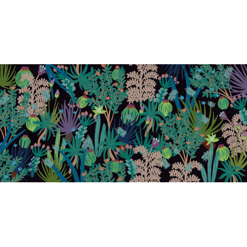 Panoramic wallpaper cactus jungle - Zoé Jiquel Collection - Acte-Deco