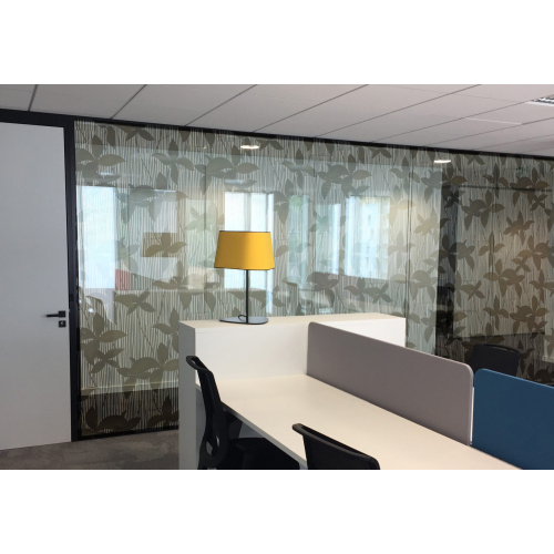 Window film Vegetable prints white frosted