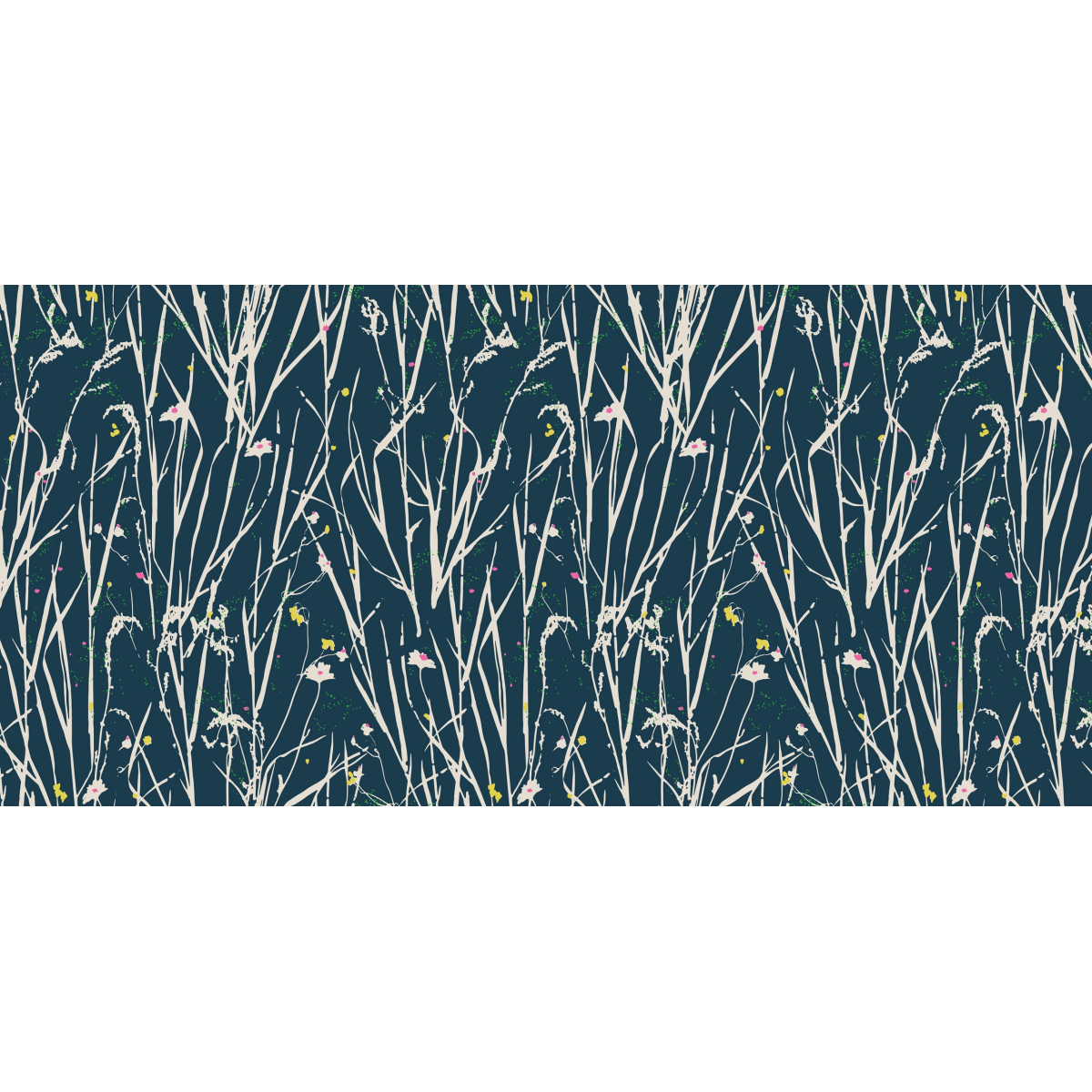 Papier peint panoramique Herbes folles- Collection Zoé Jiquel- Acte-Deco