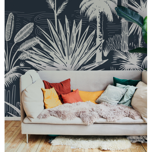 Panoramic wallpaper Tropical forest | Acte-Deco