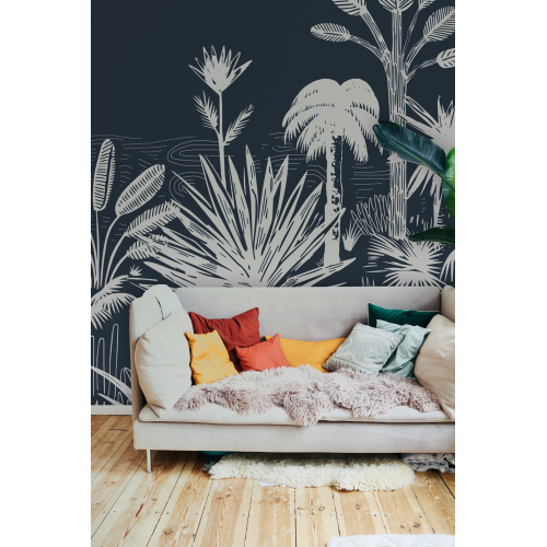 Panoramic wallpaper Tropical forest | Acte-Deco