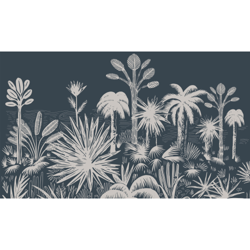 Panoramic wallpaper Tropical forest | Acte-Deco