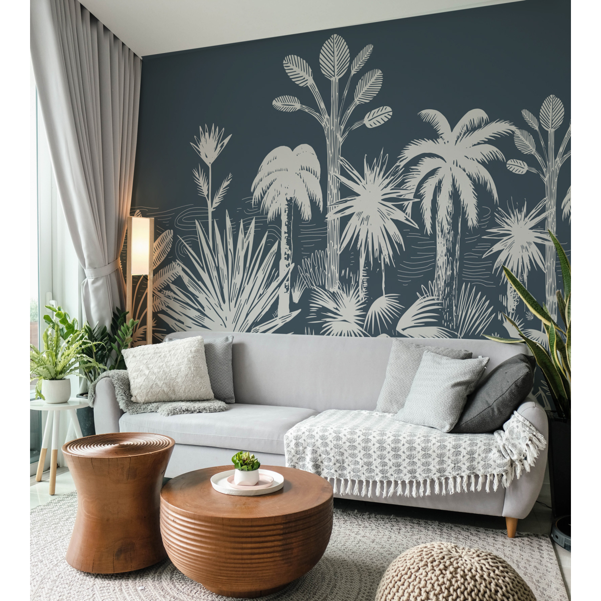 Panoramic wallpaper Tropical forest | Acte-Deco