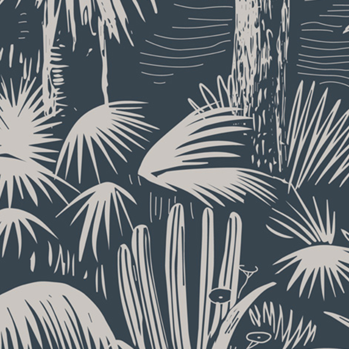 Panoramic wallpaper Tropical forest | Acte-Deco