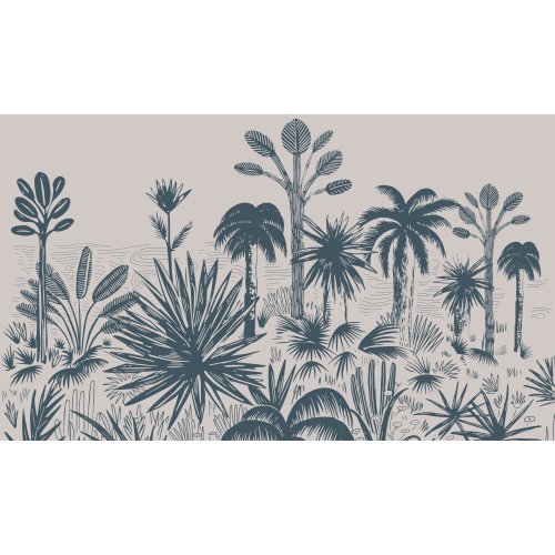 Panoramic wallpaper Tropical forest | Acte-Deco