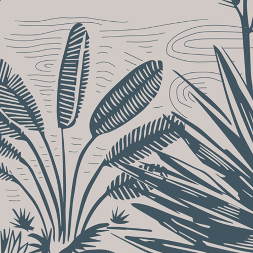 Papier peint panoramique Forêt des tropiques | Acte-Deco